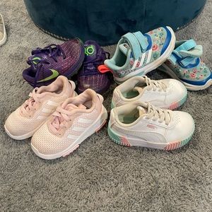 Lot of lightly used girls sneakers size 5C